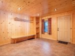 Mud room with ample Gear storage space